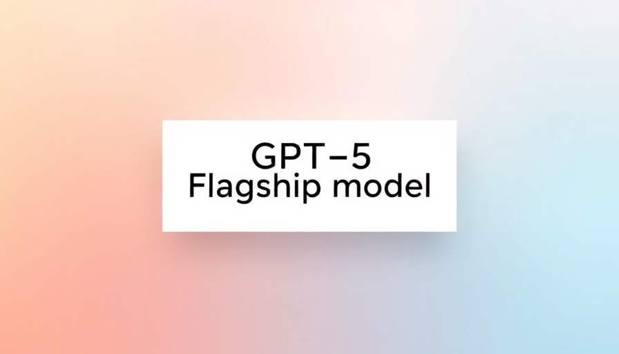 OpenAI GPT-5 launch graphic with sleek design.