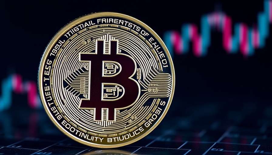 Bitcoin and graph overlay showing market volatility, highlighting why struggling companies are loading up on bitcoin.