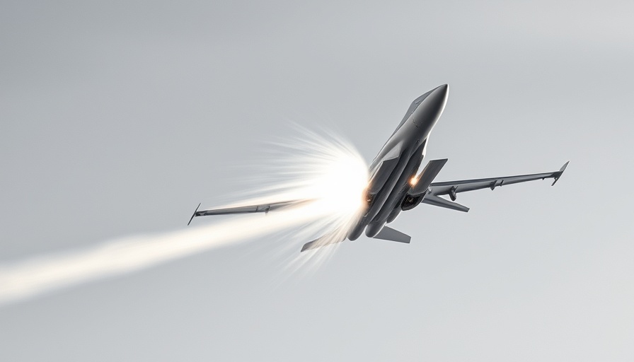 High-speed jet creating a shockwave, symbolizing AI growth investment strategies advancement.