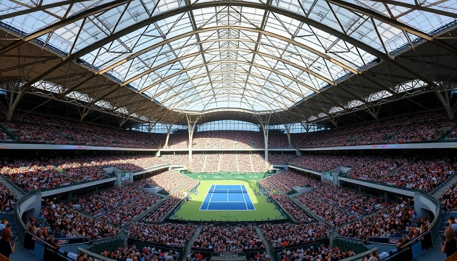 U.S. Open 2025 prize money venue, packed stadium ready for match.