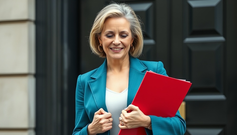 Confident woman discussing non-dom tax changes UK outdoors.