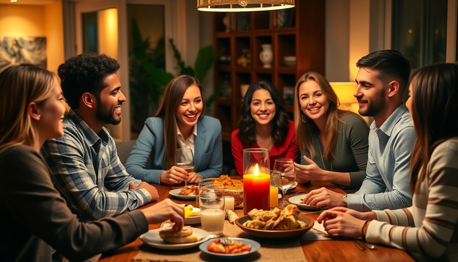 Young professionals brainstorming business startup ideas over dinner.