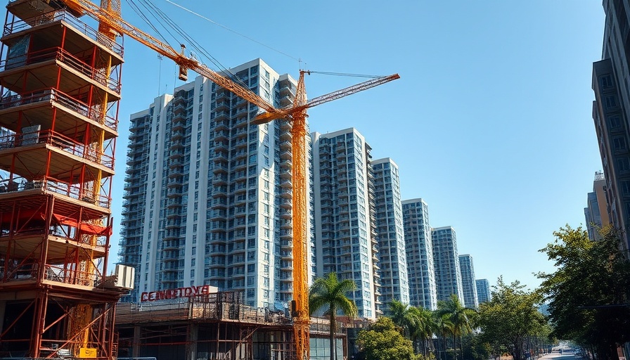 Construction site with cranes and new high-rise apartments, showcasing China's evolving landscape.