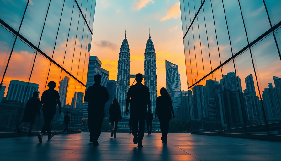 Kuala Lumpur skyline symbolizing Malaysia's economic growth.