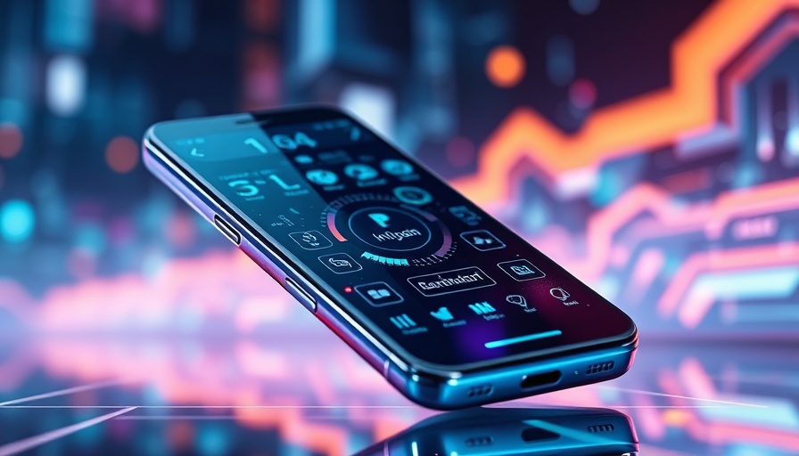 Futuristic smartphone displaying AI interface with Pixel 10 AI capabilities
