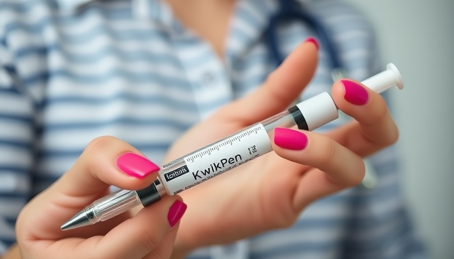 Close-up of a KwikPen injection, highlighting UK obesity treatment prices.
