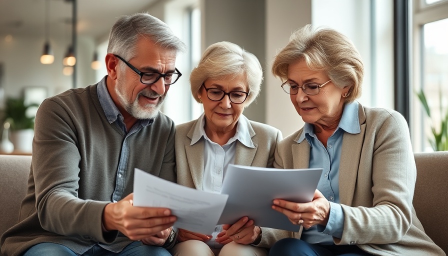 Older couple discussing expired real estate listings with agent.