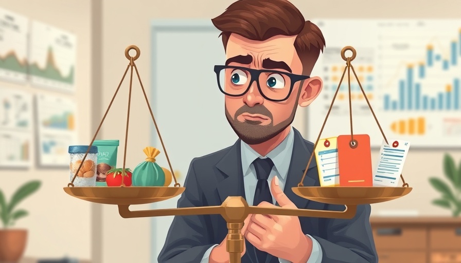 Illustration of business impacts due to tariffs and inflation.