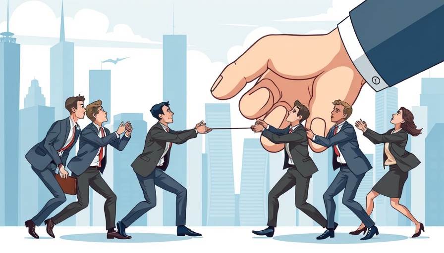Conceptual business tug-of-war illustration representing Bay Area business news
