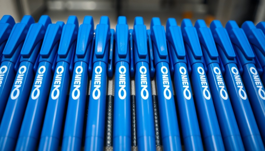 Novo Nordisk Ozempic pens aligned, showcasing branding.