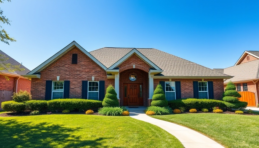 Charming suburban Dallas homes for sale with brick exterior and greenery.
