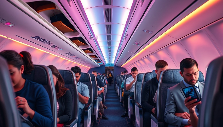 JetBlue Amazon Project Kuiper in-flight internet concept in airplane.