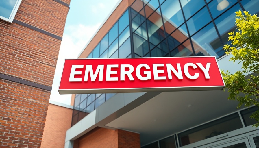 Emergency room entrance illustrating child cancer misdiagnosis context.