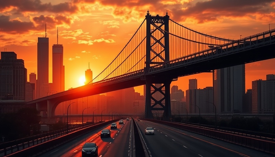 Dramatic sunset over Philadelphia skyline and bridge, homes for sale Philadelphia.