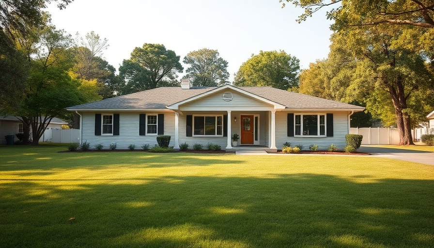 Cincinnati real estate listings modern single-story home with a large yard.