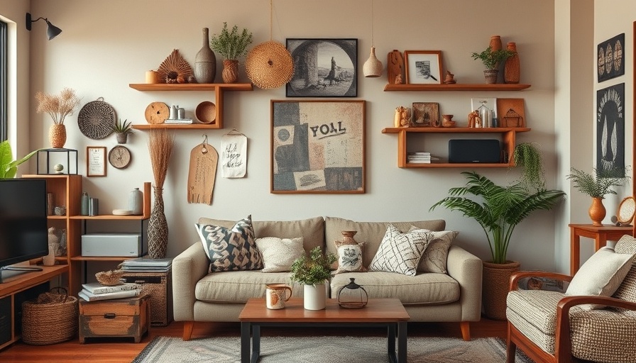 DIY home decor featuring a handmade living room setup with unique decorations.