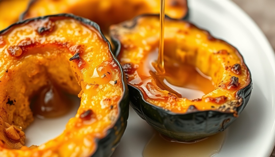 Roasted acorn squash with honey - healthy recipes