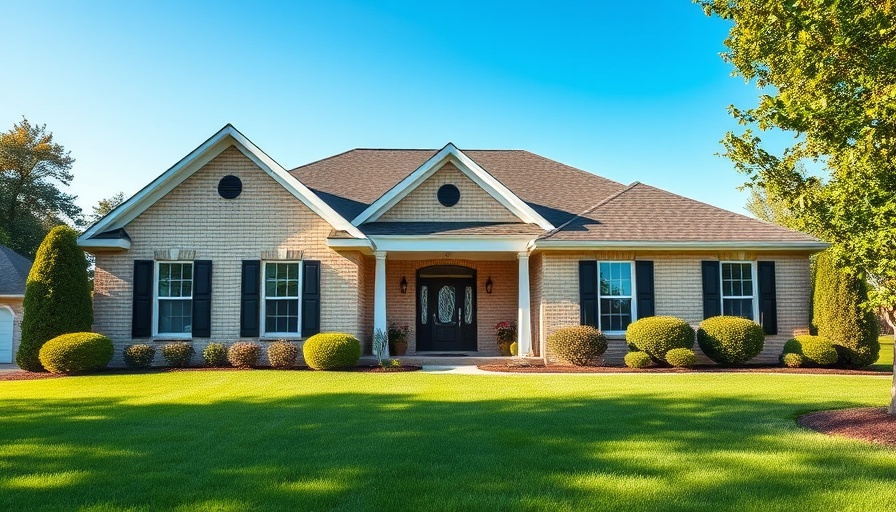 Inviting suburban house showcasing creative ways to market a house for sale.