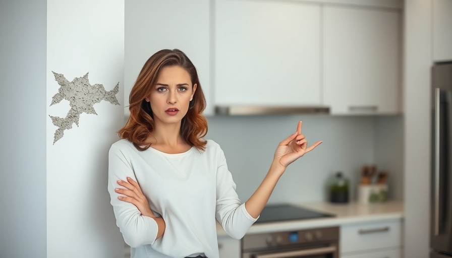 Frustrated woman finds mold during home inspection, walk away after home inspection.