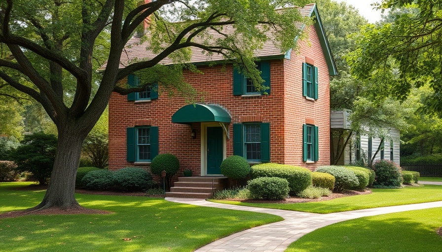 Charming vintage brick house with green shutters suggesting hidden issues in older homes.