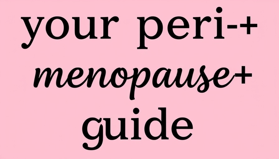 Managing Perimenopause Symptoms guide graphic with pink background.