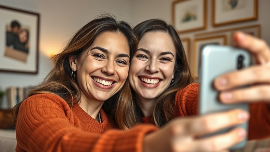 Joyful mother and daughter selfie, fun activities for everyday joy