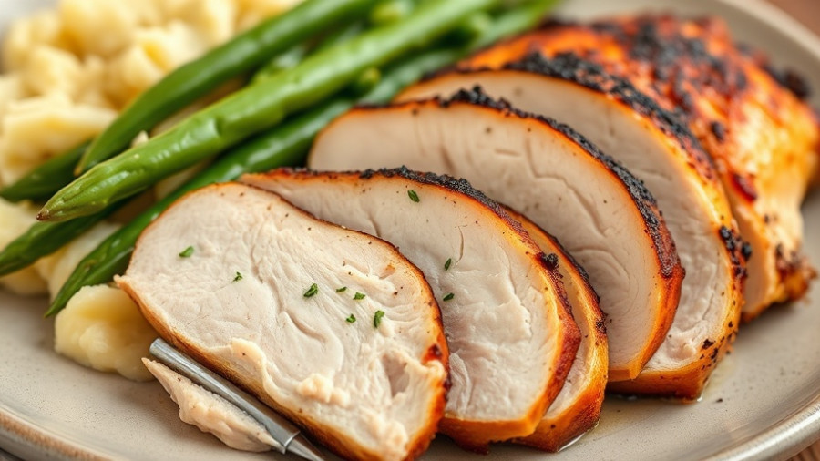 Easy Oven-Roasted Turkey Tenderloin served with sides.