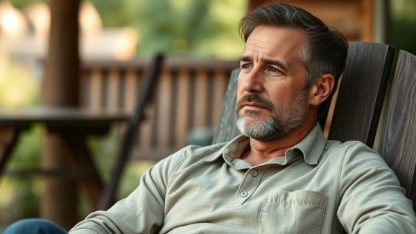 Casual man in green hoodie relaxing outdoors - gifts for brothers.