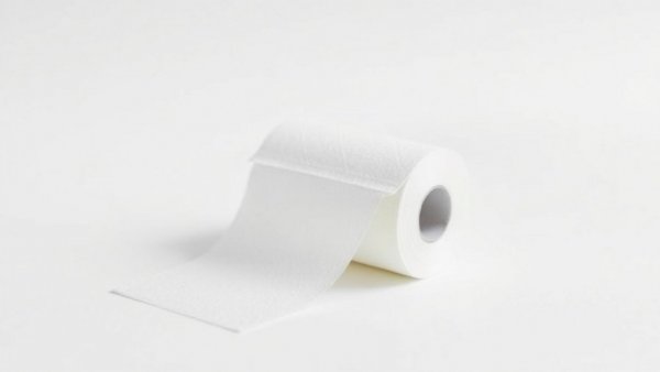Minimalist toilet paper roll reflecting causes of constipation.