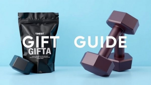Best fitness gifts to enhance workouts, featuring protein powder and dumbbells.