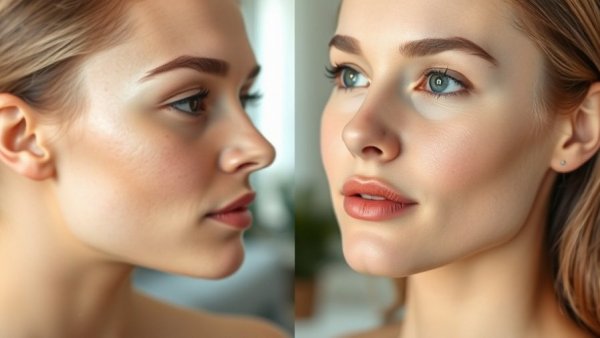 Woman showing smooth skin using Three Ships Hydration Day Night Bundle.