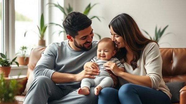 Astrology for Family Harmony: Happy family bonding on sofa.