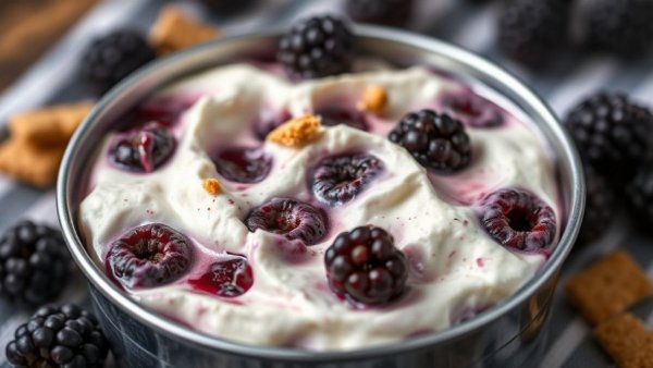High-Protein Cottage Cheese Recipes showcase with blackberry dessert.