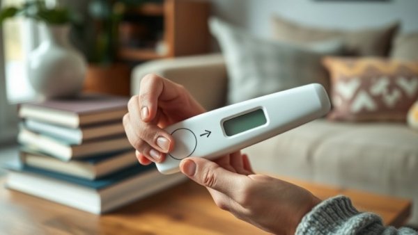 Person using at-home cervical cancer screening kit in a cozy setting.