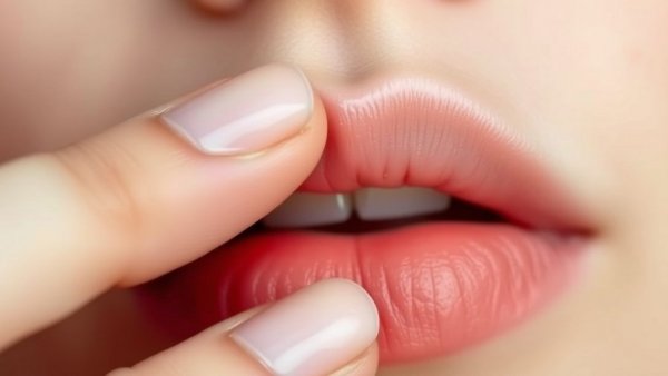 Lifelike close-up of lips using Lancôme Lip Idôle Squalane-12 Butterglow Hydrating Lip Balm.