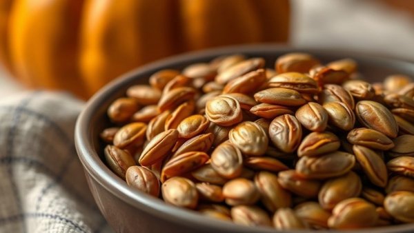 Roasted pumpkin seeds for an afternoon energy boost.