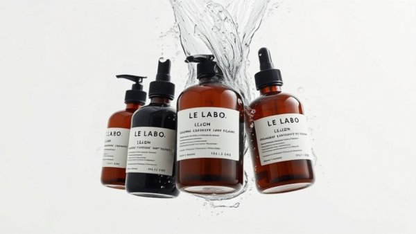 Equinox Le Labo locker room products in dynamic water splash