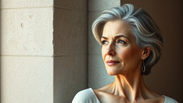 Elegant mature woman showcasing timeless beauty and grace.