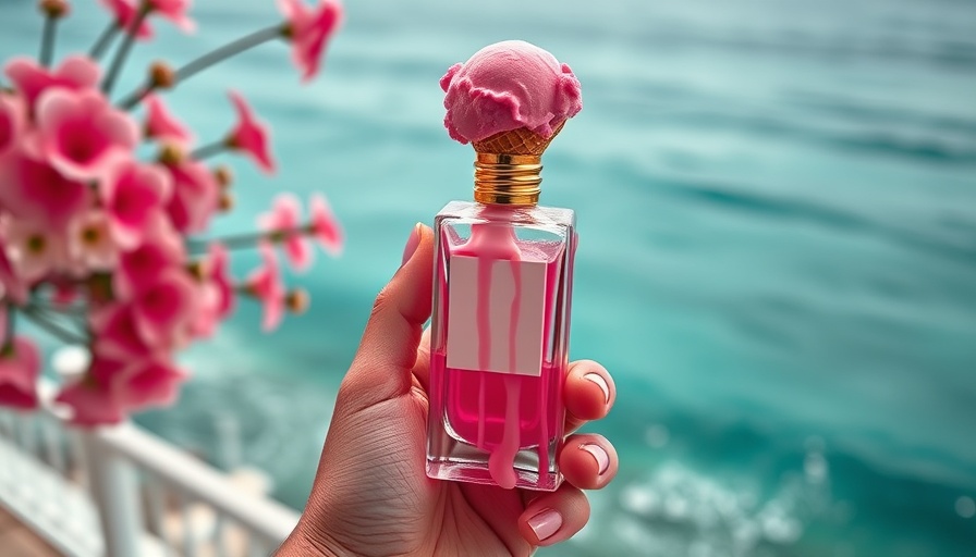 New fragrances August 2025 theme with ice cream and perfume