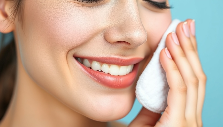 Woman practicing Seven Skin Method for radiant skin.