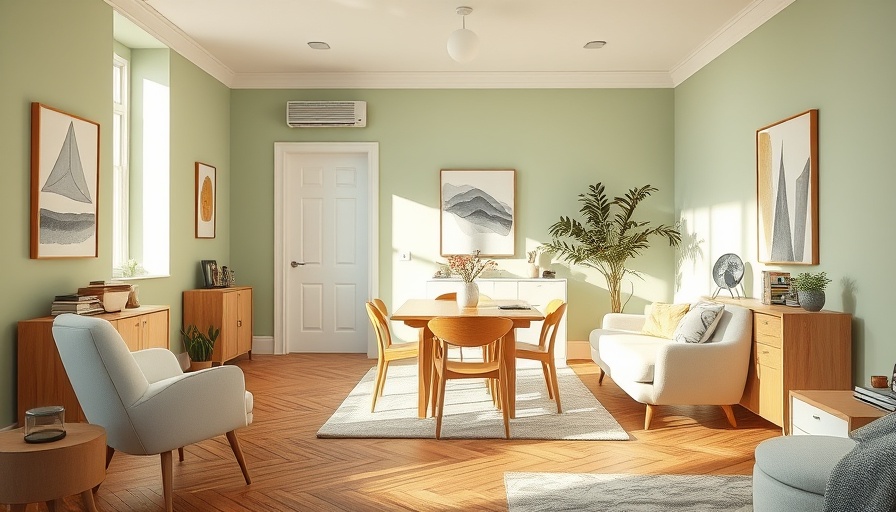 Warm living room design with pastel colors and cozy furnishings, featuring a comfortable post-divorce apartment style.