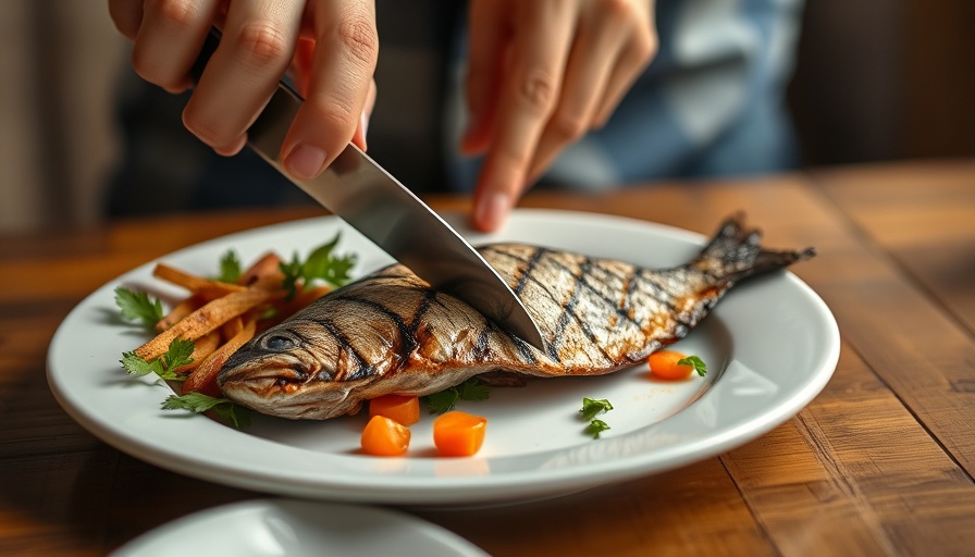 Omega-3 Fatty Acids Benefits for Women: Grilled fish and vegetables.