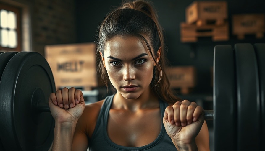 Focused female athlete lifting barbells for optimal strength training.