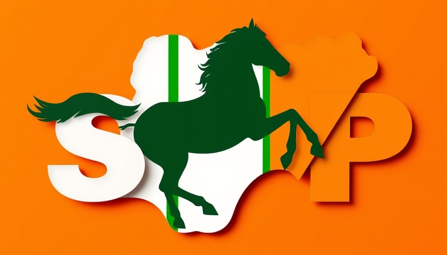 SDP logo on orange map of Nigeria representing SDP leadership crisis.