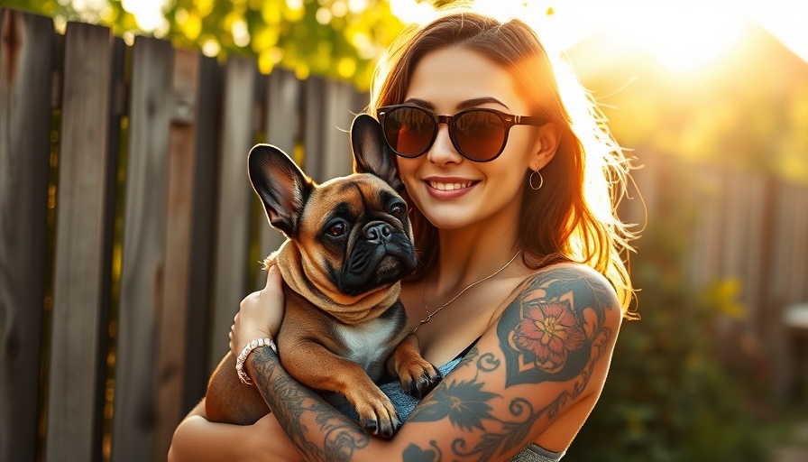Stylish woman with dog outside, related to reversing memory loss.
