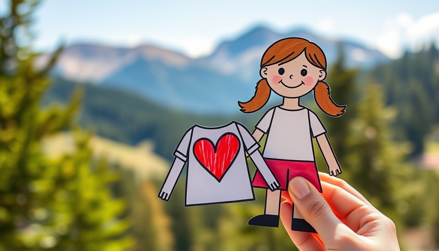 Childlike paper doll art held in nature, acts of creativity that keep us happy and connected.