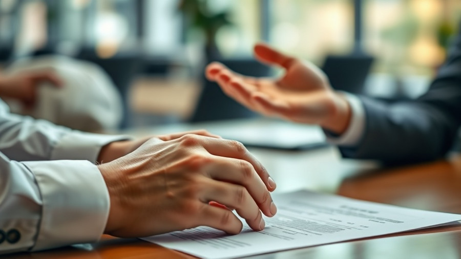 People negotiating over a document to convince a seller to accept your offer.