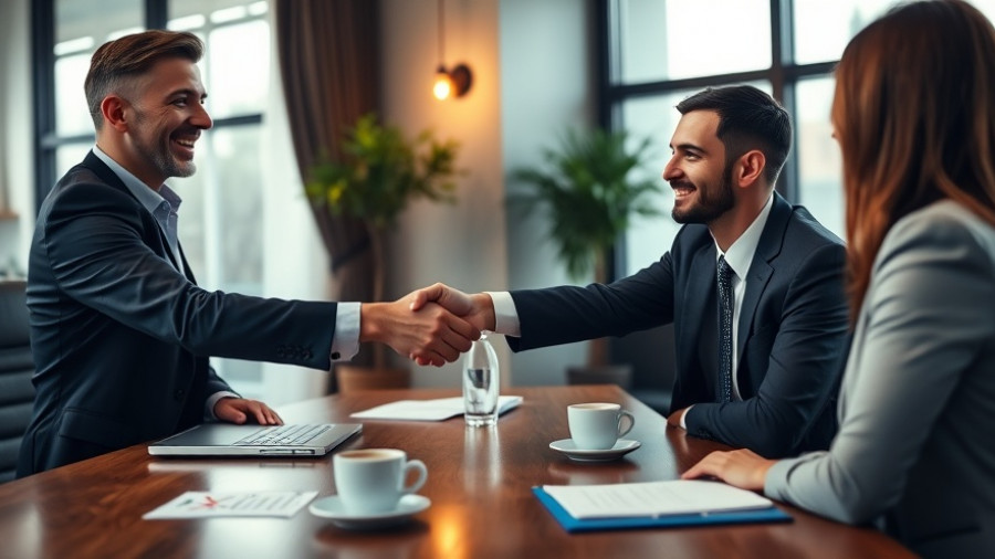 Business meeting handshake highlighting time blocking strategies for sales