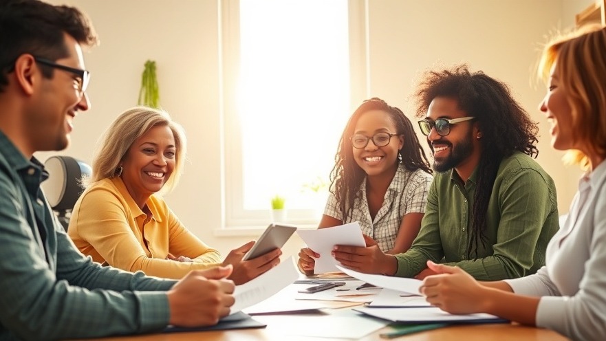 Small business growth strategies discussed by diverse owners in a collaborative meeting.