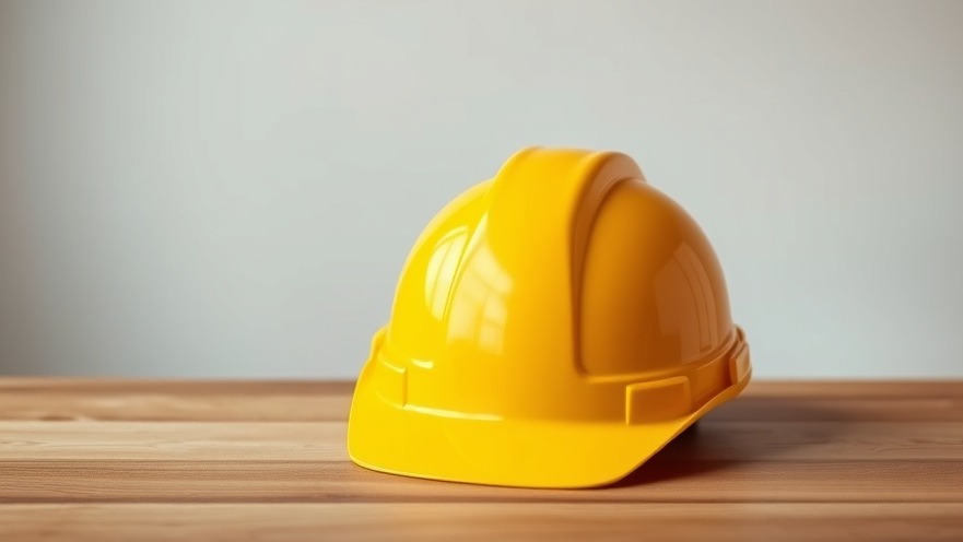 Vivid yellow hard hat symbolizes employee engagement in a flexible work environment.